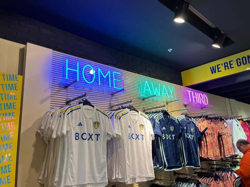 An image of the Home Away Third interior illuminated signage.